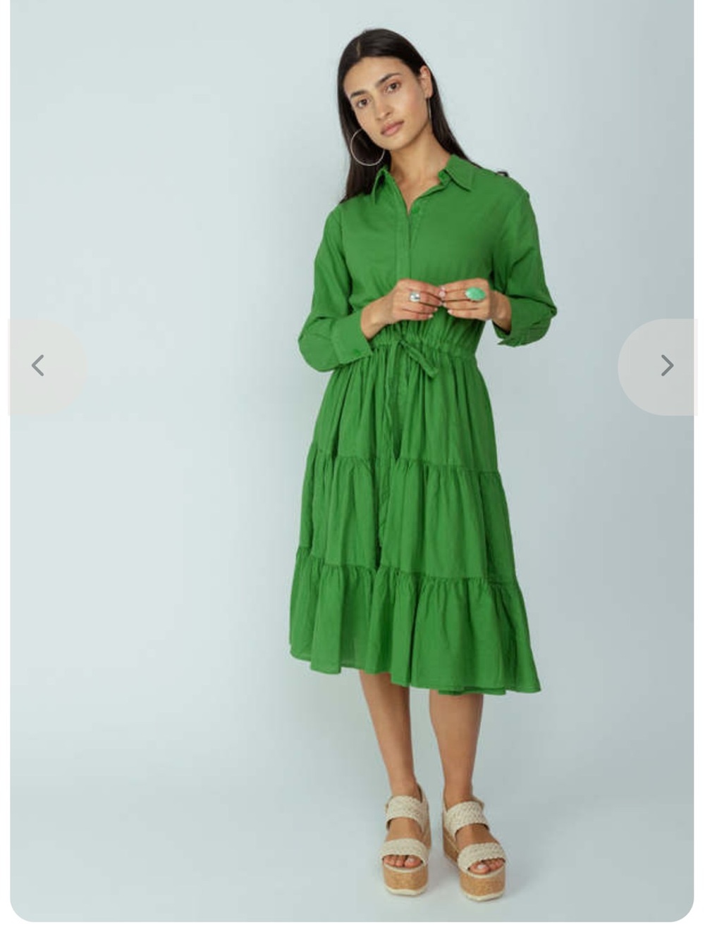 A Shirt Thing Scarlet Dress in Kelly green size P